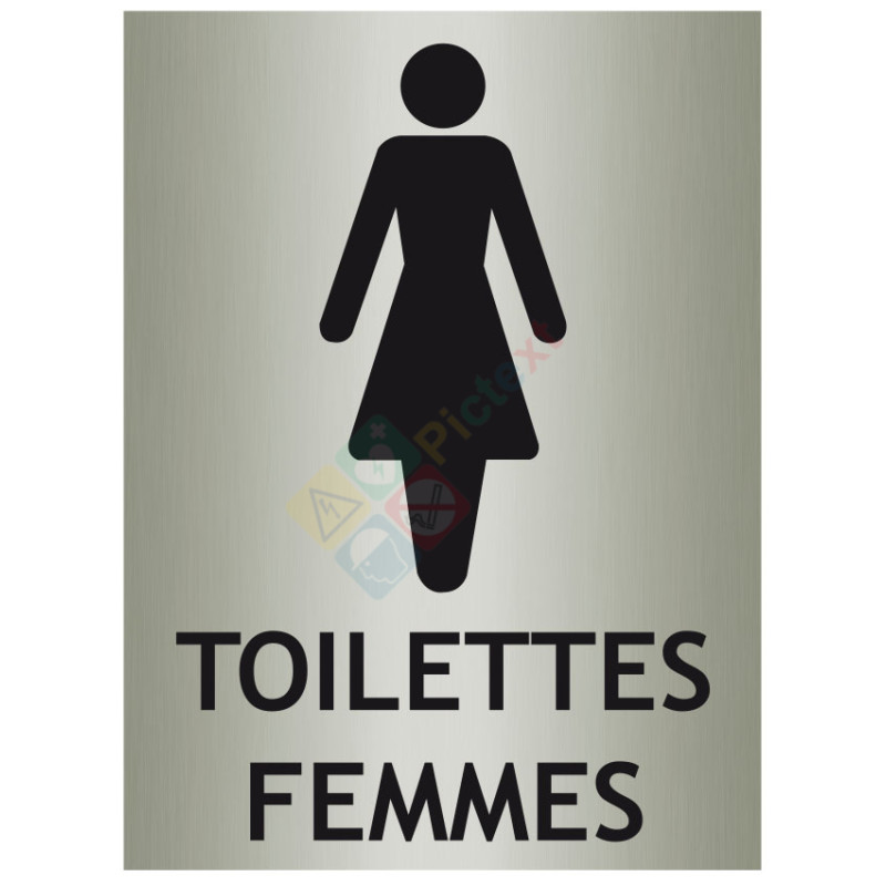 Panneau Affiche Toilette homme femme