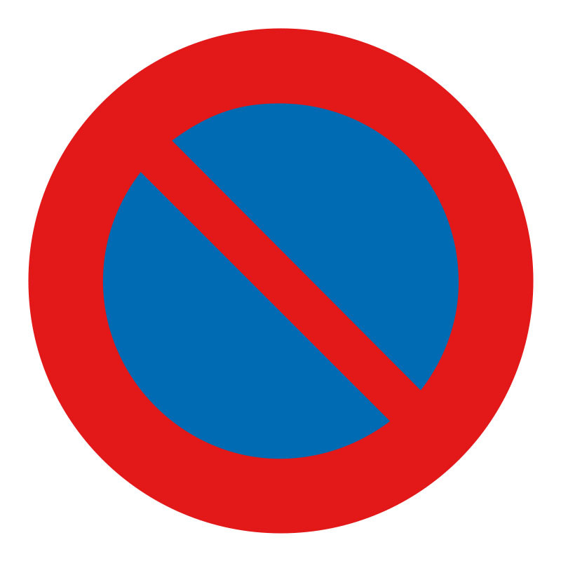 Panneau interdiction de stationner voies privées
