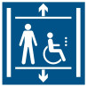 Panneau ascenseur accessibilité handicapés