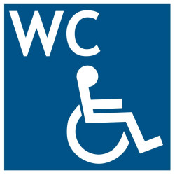 Picto wc accessible aux handicapés