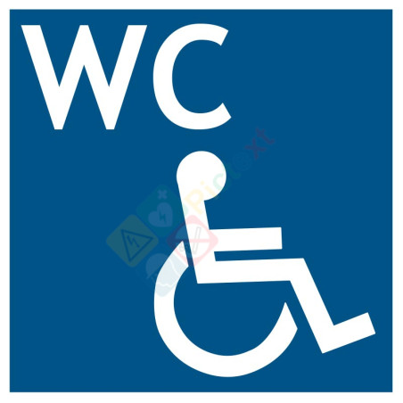 Picto wc accessible aux handicapés