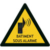 Picto bâtiment sous alarme