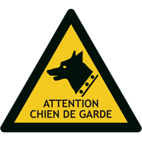 Panneau d'avertissement chien de garde