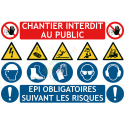 Chantier interdit et EPI obligatoires