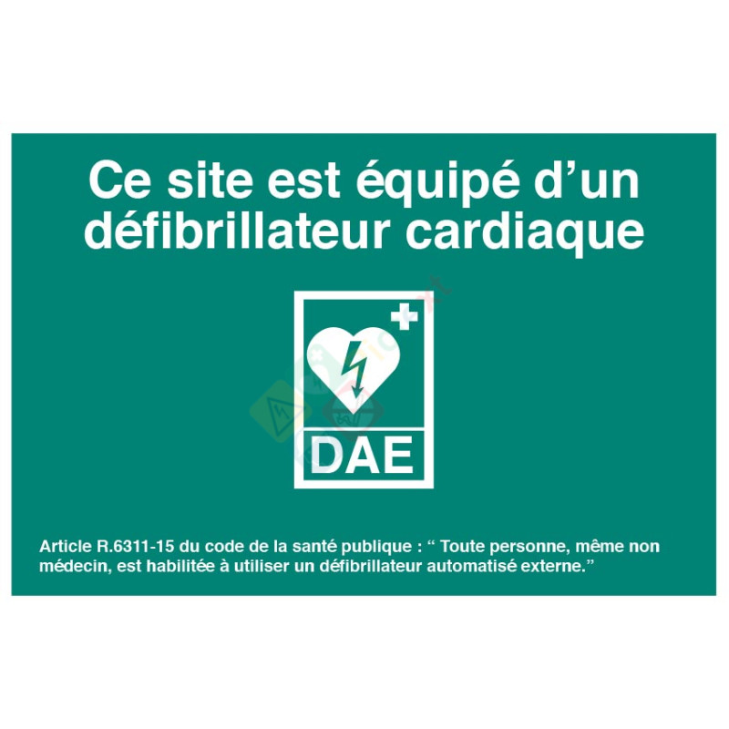 Affiche normalisée défibrillateur cardiaque Affiche normalisée défibrillateur cardiaque