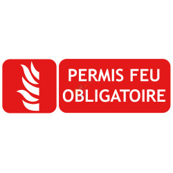 Panneau permis de feu picto-texto