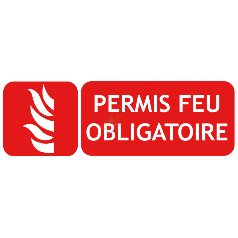 Panneau permis de feu picto-texto Panneau permis de feu picto-texto