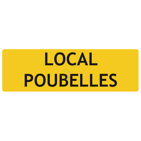 Local poubelles panneau de localisation