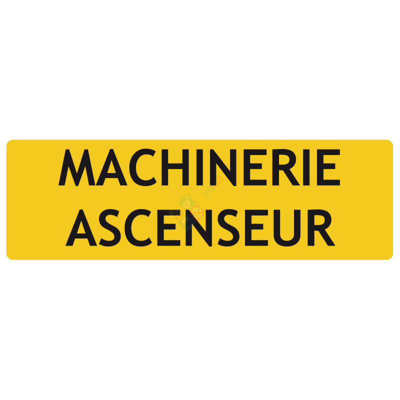 Machinerie ascenseur panneau de localisation