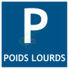 Pictogramme parking poids lourds