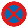 Panneau interdit de s'arrêter et de stationner