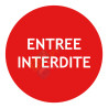 Panneau entrée interdite