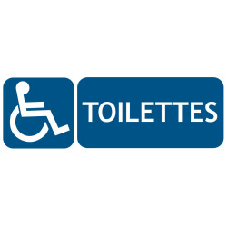 Panneau toilettes handicapés PMR