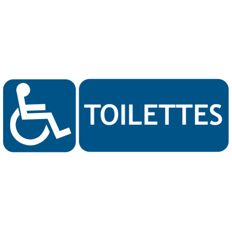 Panneau toilettes handicapés PMR