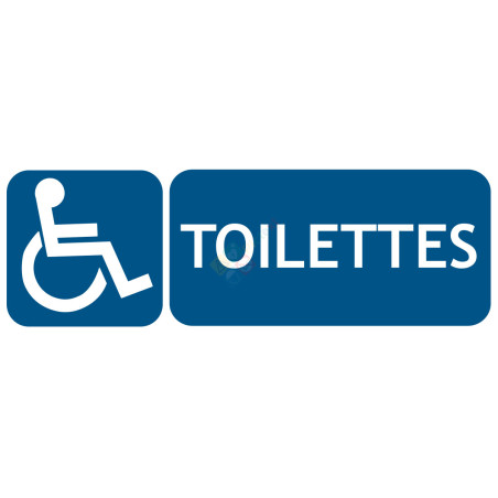 Panneau toilettes handicapés PMR