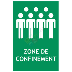 Panneau zone de confinement