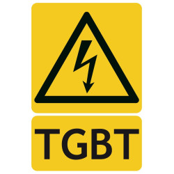 Panneau TGBT danger électrique ISO7010