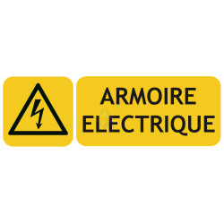 Panneau armoire électrique avec picto ISO7010