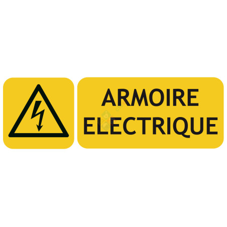 Panneau armoire électrique avec picto ISO7010