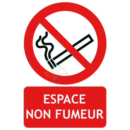 Panneau espace non fumeur iso7010