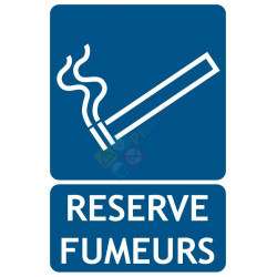 Panneau réservé fumeurs picto ISO7010