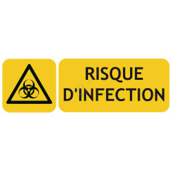 Panneau risque d'infection ISO7010