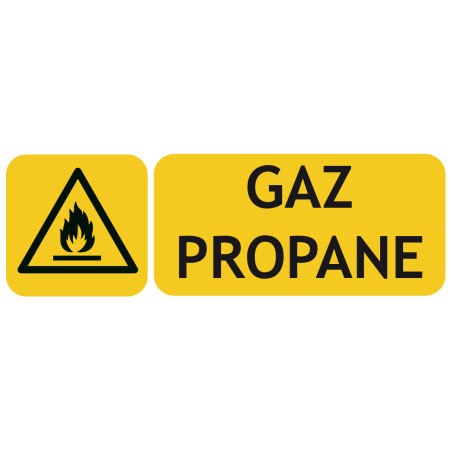Panneau danger gaz propane picto iso7010