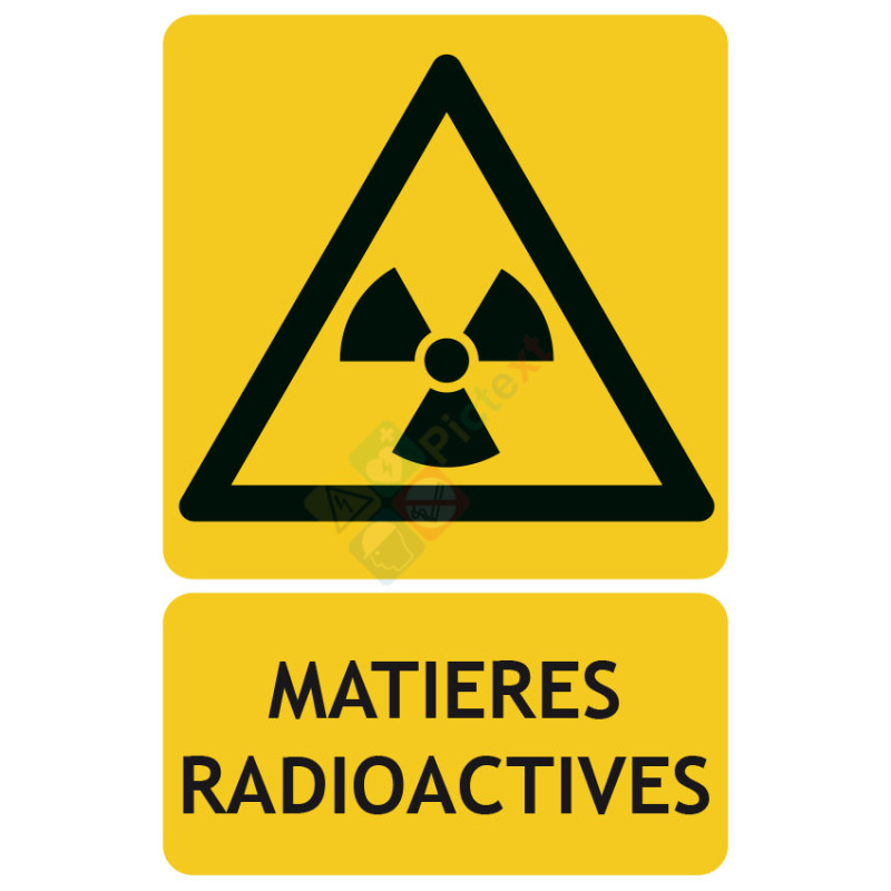 Panneau danger matières radioactives picto iso7010 Panneau danger matières radioactives picto iso7010