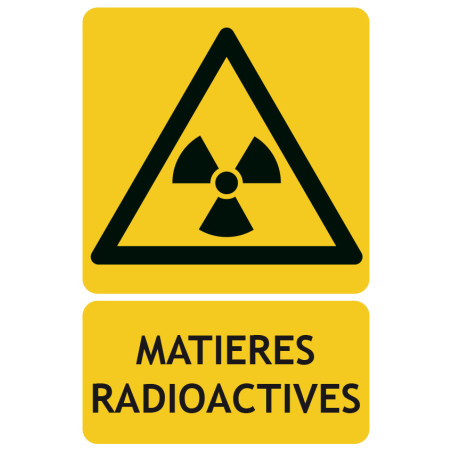 Panneau danger matières radioactives picto iso7010