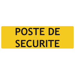 Panneau poste de sécurité