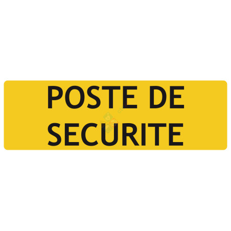 Panneau poste de sécurité