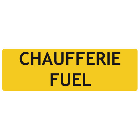 Chaufferie fuel panneau de localisation