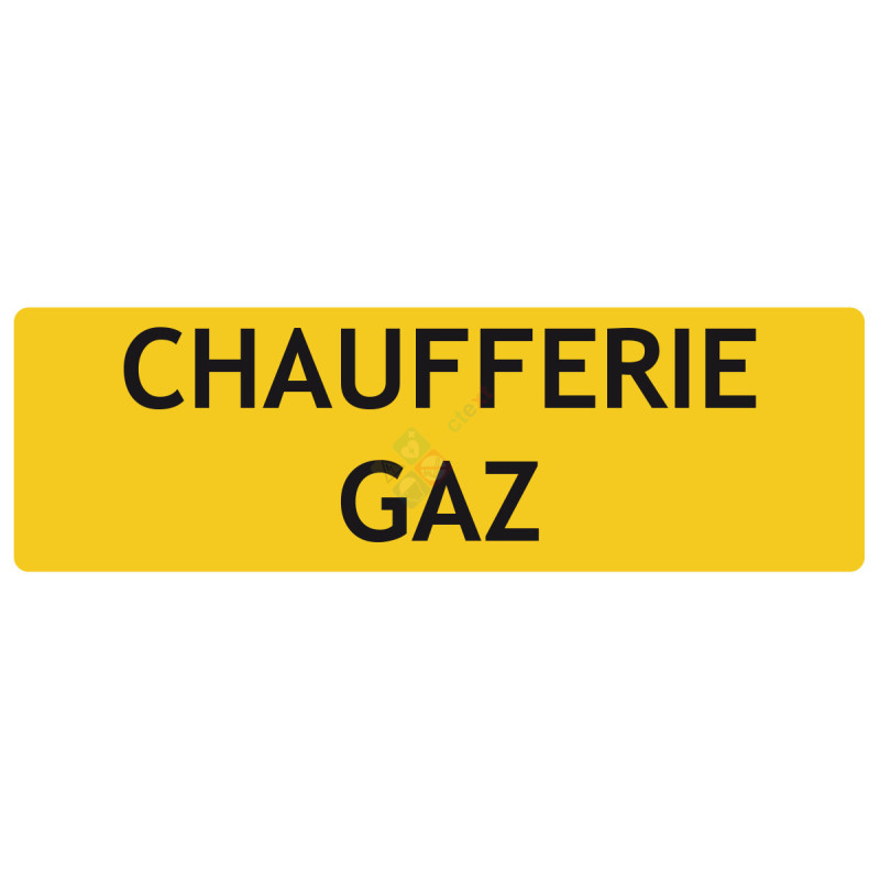 Chaufferie gaz panneau de localisation