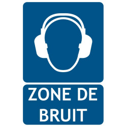 Panneau port des protections auditives obligatoire zone de bruit