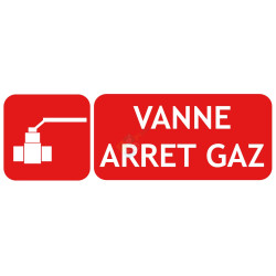 Panneau vanne arrêt gaz