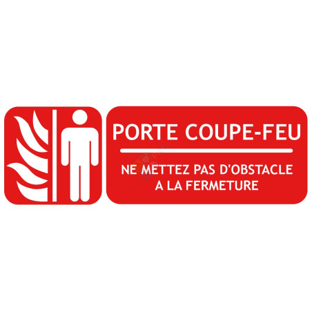 Panneau porte coupe-feu