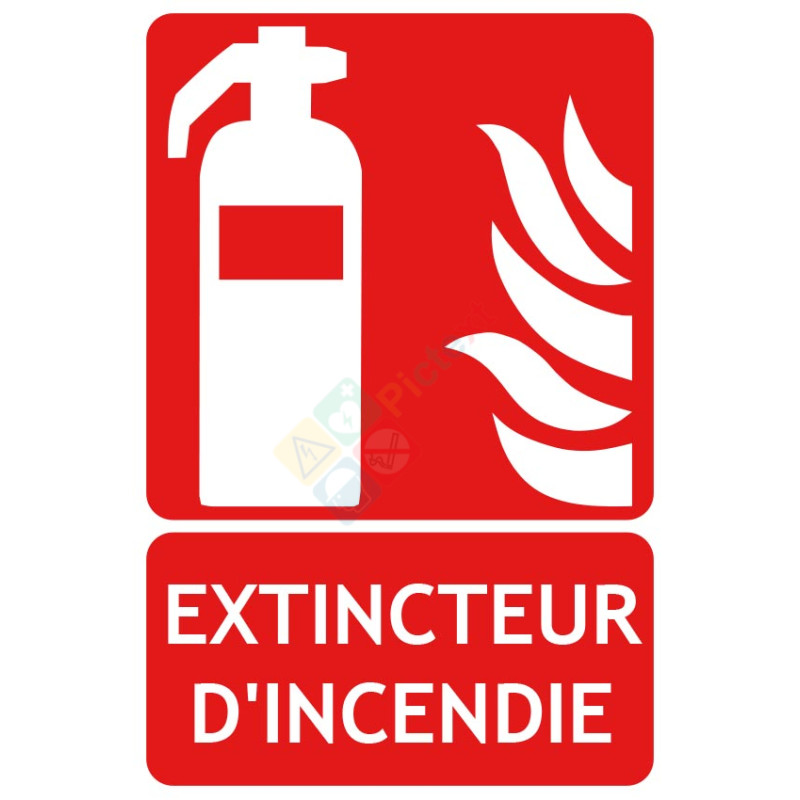 Panneau extincteur d'incendie