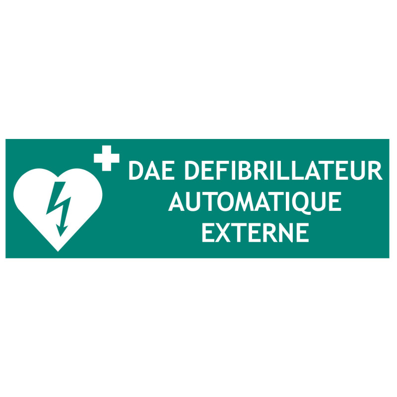 Panneau DAE défibrillateur automatique externe