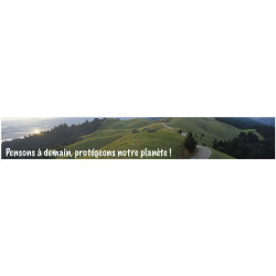Panneau protégeons notre planète