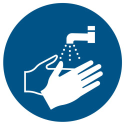 Picto lavage des mains obligatoire