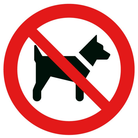 Picto interdit aux chiens