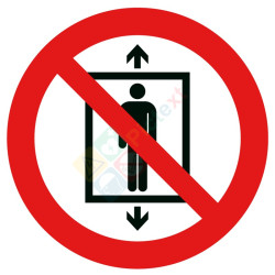Picto interdit d'utiliser cet ascenseur pour des personnes