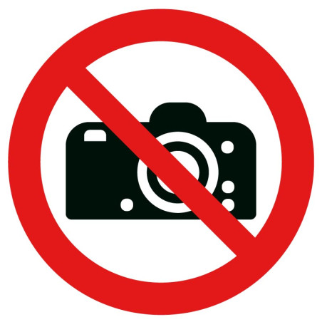 Picto interdiction de photographier