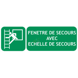 Panneau fenêtre de secours avec échelle de secours