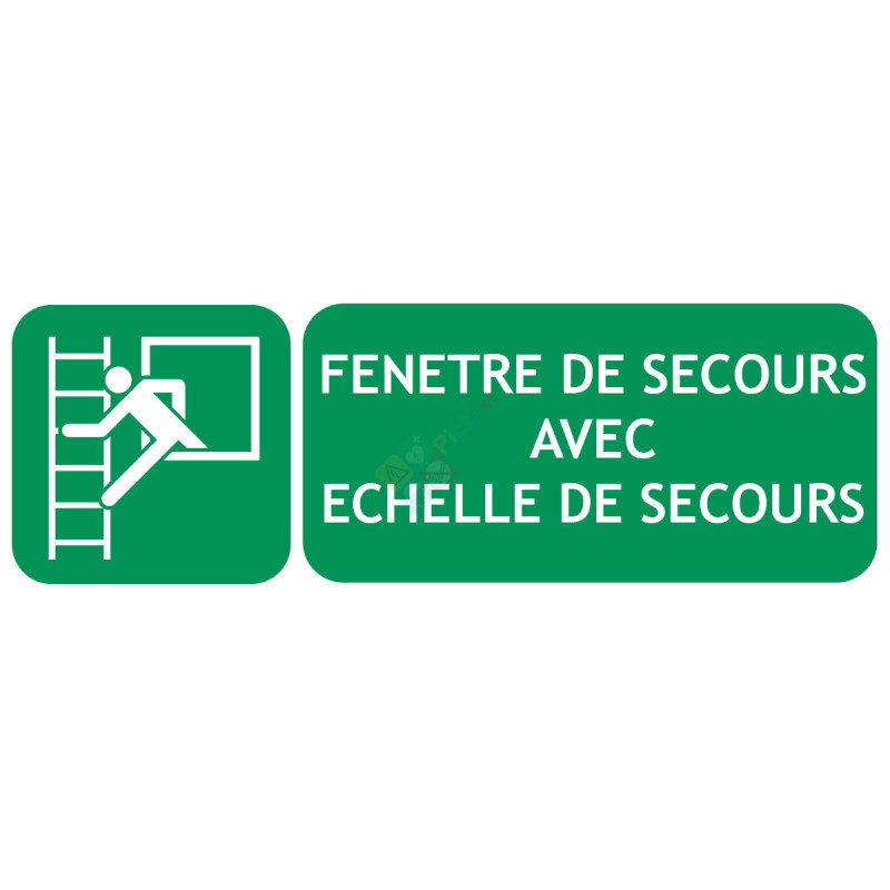 Panneau fenêtre de secours avec échelle de secours