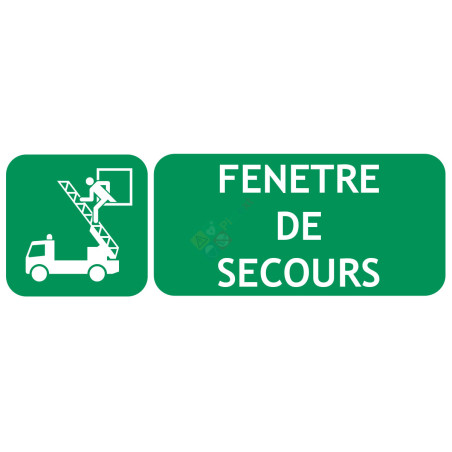 Panneau fenêtre avec échelle de secours