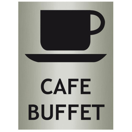Panneau café/buffet avec picto ISO70001