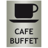 Panneau café/buffet avec picto ISO70001