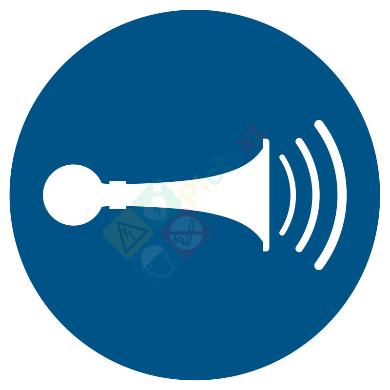 Pictogramme klaxon obligatoire Pictogramme klaxon obligatoire
