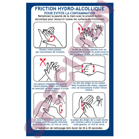 Consigne friction hydro-alcoolique